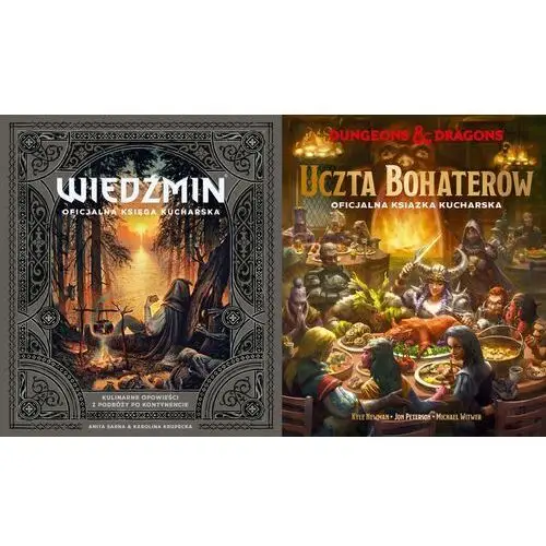 Pakiet 2X Oficjalna Książka Kucharska Wiedźmin Dungeons & Dragons