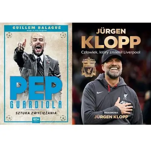 Pakiet 2X Pep Guardiola. Sztuka Zwyciężania Jurgen Klopp. Liverpool