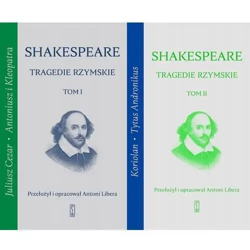 Pakiet 2X William Shakespeare Tragedie Rzymskie. Tom 1-2