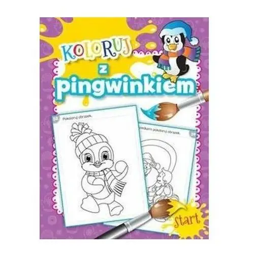 Pakiet: Koloruj z pingwinkiem, Pingwinek artysta