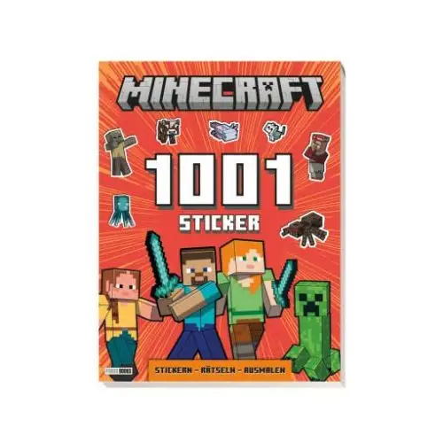 Panini verlags gmbh Minecraft: 1001 sticker: stickern - rätseln - ausmalen