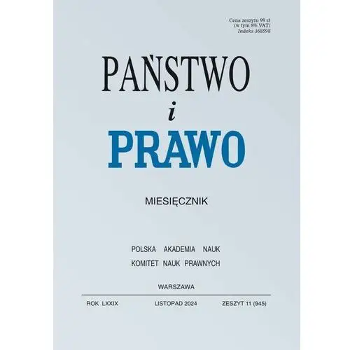 Państwo i Prawo. Nr 11/2024