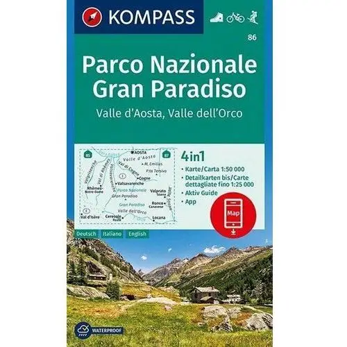 Parco Nazionale Gran Paradiso, Valle d'Aosta, Valle dell'Orco 1:50 000