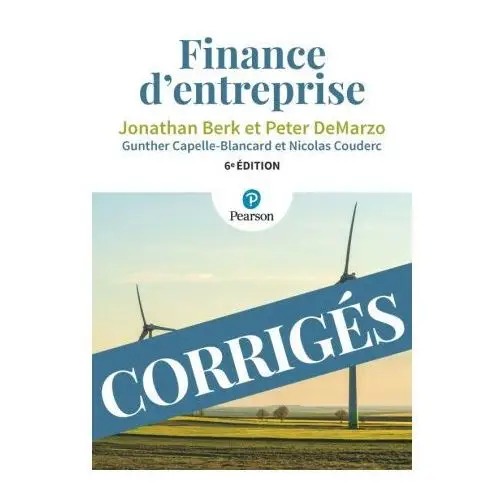 Finance d'entreprise 6e édition Corrigés