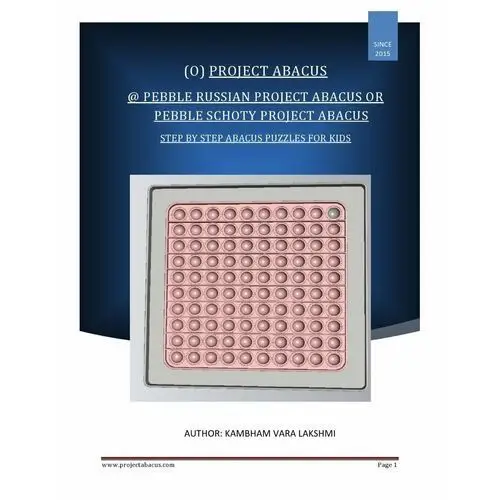 Pebble Russian Project Abacus (or) Pebble Schoty Project Abacus - ebook EPUB