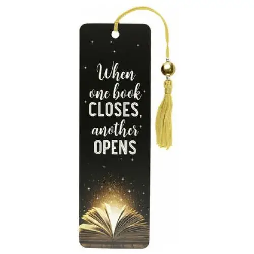 When One Book Closes Beaded Bookmark