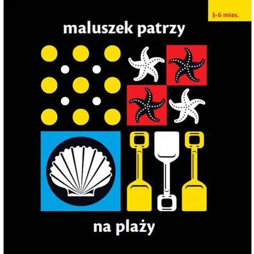 Maluszek patrzy na plaży chez picthall