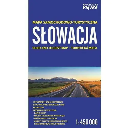 Słowacja mapa samochodowo-turystyczna 1:450 000,300MP (7247510)