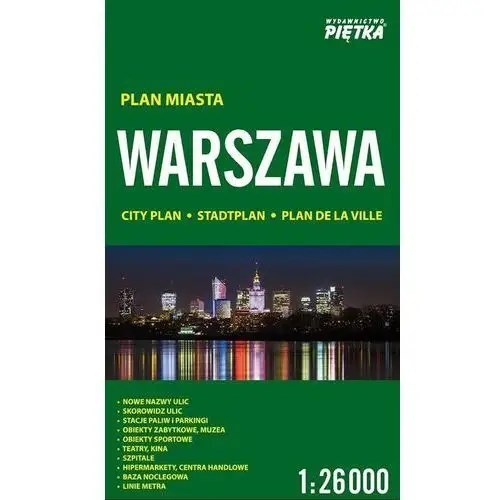 Warszawa 1:26 000 plan miasta piętka