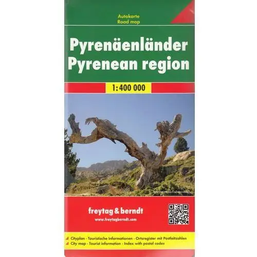 Pireneje mapa 1:400 000 freytag & berndt - neznámé nakladatelství