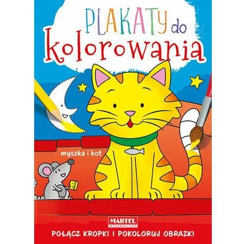 Plakaty do kolorowania. Myszka i kot