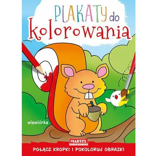 Plakaty do kolorowania. Wiewiórka