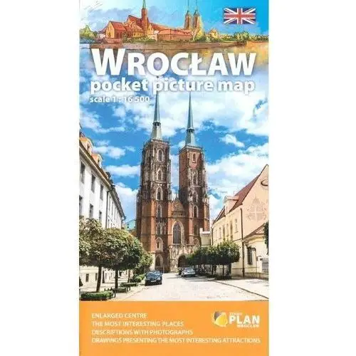 Plan kieszonkowy rys.-Wrocław w.angielska 1:16 500