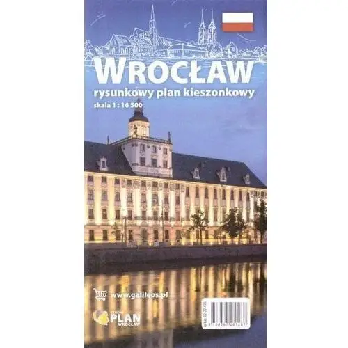 Plan kieszonkowy rysunkowy Wrocław