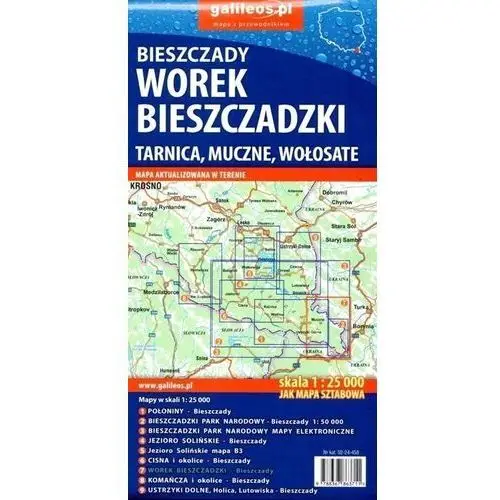 Mapa - bieszczady. worek bieszczadzki 1:25 000 Plan