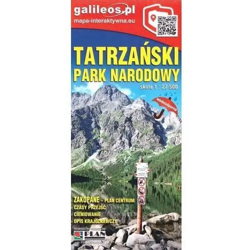 Plan Mapa - tatrzański park narodowy 1:27 500