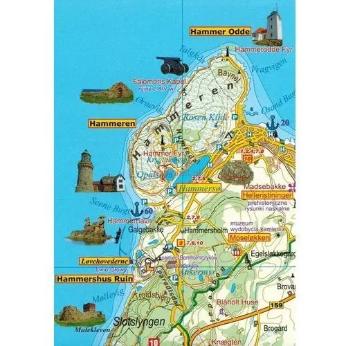 Mapa turystyczna - Bornholm 1:45 000 w.2017 - Praca zbiorowa, 1699