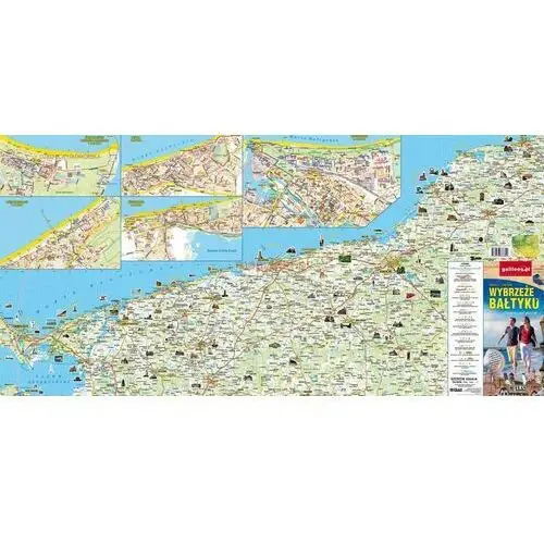 Mapa turystyczna - Wybrzeże Bałtyku 1:190 000