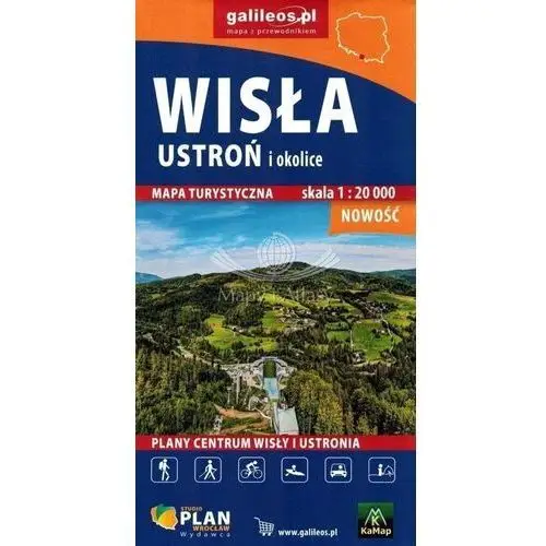 Plan Mapa - wisła, ustroń i okolice 1:20 000