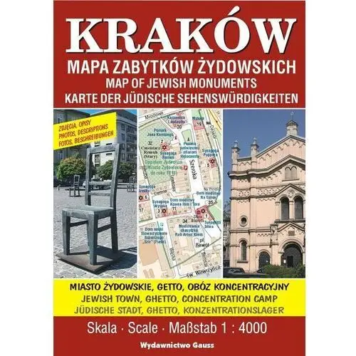 Plan miasta Kraków. Mapa Zabytków Żydowskich