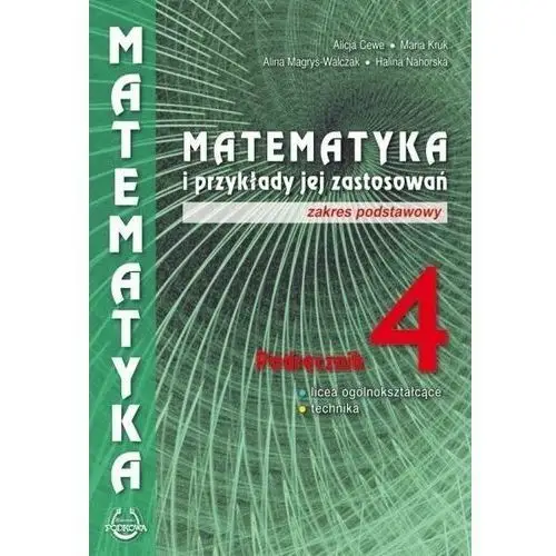 Matematyka i przykłady zast. 4 lo podręcznik zp