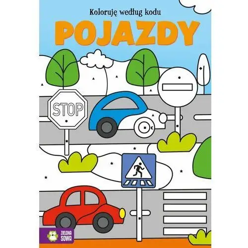 Pojazdy. Koloruję według kodu