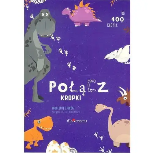 Połącz kropki. Dinozaury