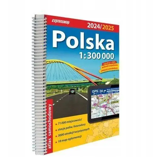 Polska Atlas Samochodowy 1:300 000