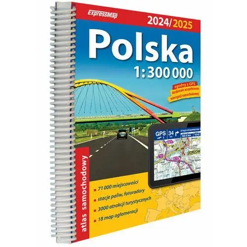 Polska. Atlas samochodowy 1:300 000