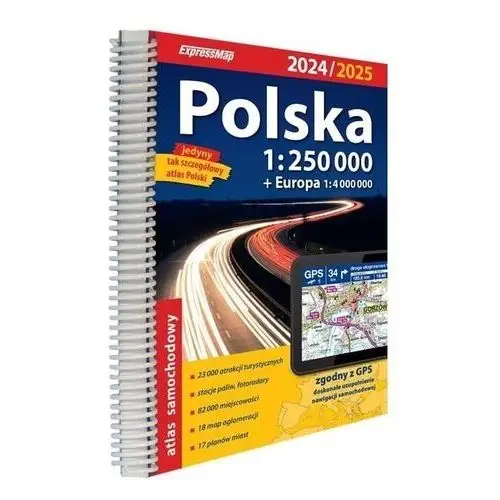 Polska atlas samochodowy 2024/25 1:250 000