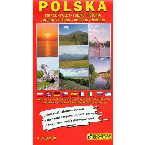 Polska. Mapa drogowa 1:700 000
