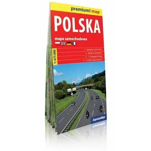 Polska. Mapa samochodowa 1:675 000