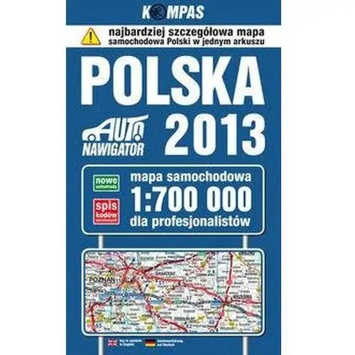 Polska Mapa Samochodowa dla profesjonalistów 2013