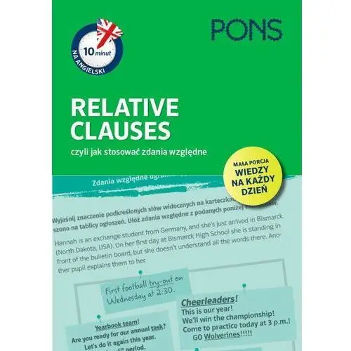 10 minut na angielski relative clauses, czyli jak stosować zdania względne a1/a2 - praca zbiorowa Pons
