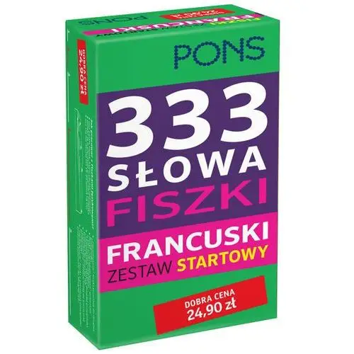 Fiszki na start pons język francuski 333 słowa,335KS (7452081)