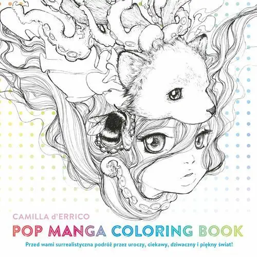 Pop manga colouring book