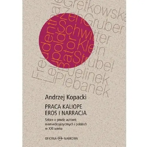 Praca Kaliope. Eros i narracja. Szkice o prozie autorek niemieckojęzycznych i polskich w XXI wieku