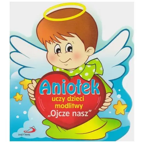 Aniołek uczy dzieci modlitwy "ojcze nasz"