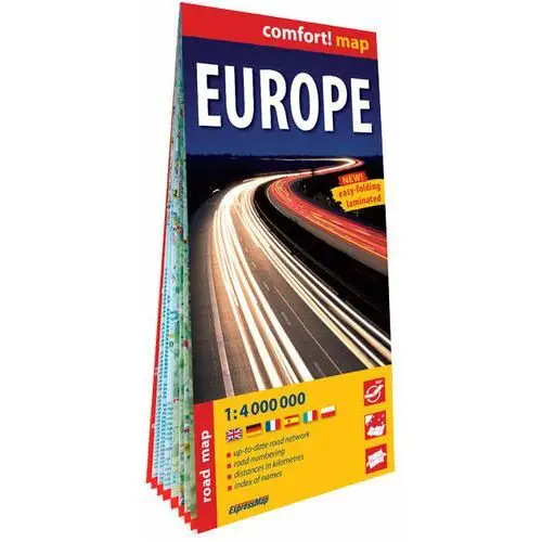 Comfort!map europa (europe) 1:4 000 000 lam w.2023 Praca zbiorowa