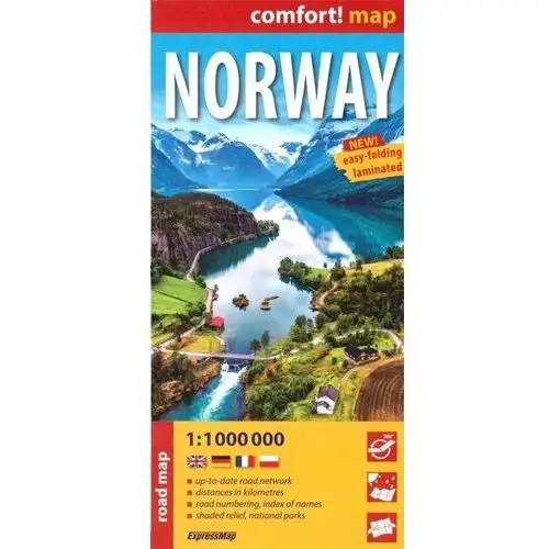 Comfort!map norway (norwegia) 1:1 000 000 w.2023 Praca zbiorowa