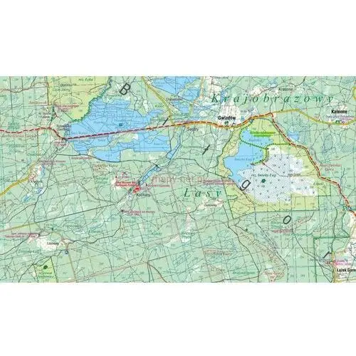 Praca zbiorowa Mapa turystyczna - lasy janowskie 1:50 000