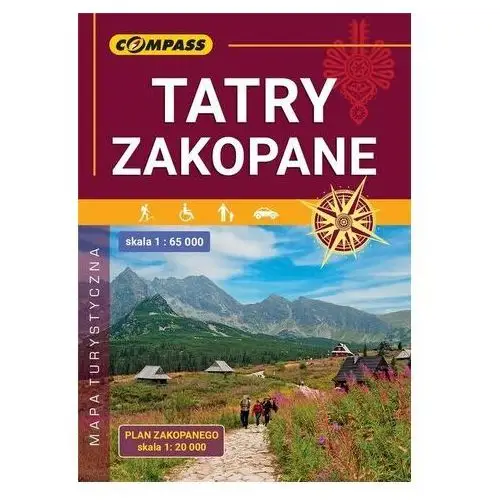 Mapa turystyczna - Tatry Zakopane 1:65 000 Praca zbiorowa