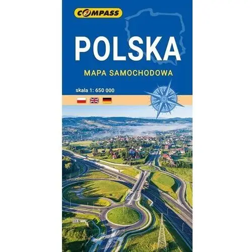 Polska 1:650 000. mapa samochodowa. wyd. 2024. compass Praca zbiorowa