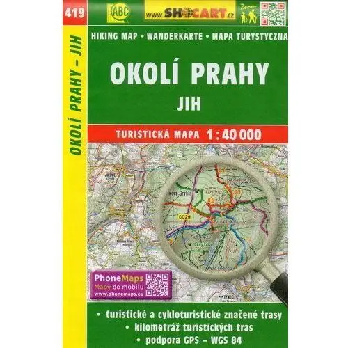 Praga - okolice Południowe. Mapa 1:40 000