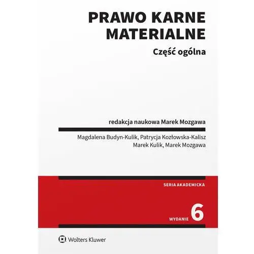 Prawo karne materialne. Część ogólna