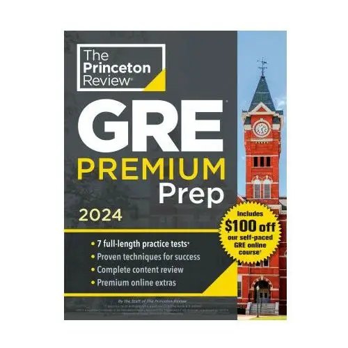 Gre premium prep, 2024: 7 practice tests + review & techniques + online tools Princeton review