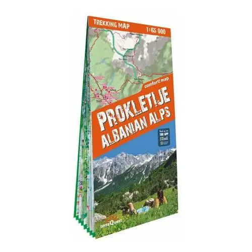 Prokletije i Durmitor. Alpy Albanii i Czarnogóry. Mapa trekkingowa. 1:65 000