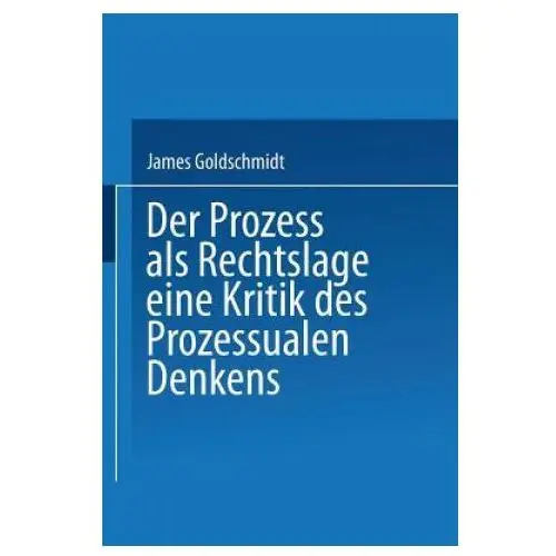 Prozess als rechtslage Springer-verlag berlin and heidelberg gmbh & co. kg