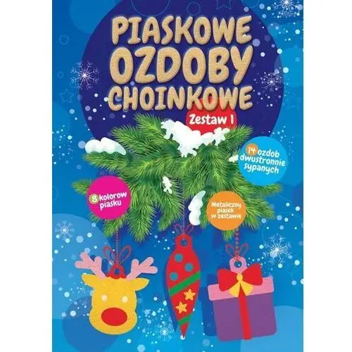 Piaskowe ozdoby choinkowe zestaw 1