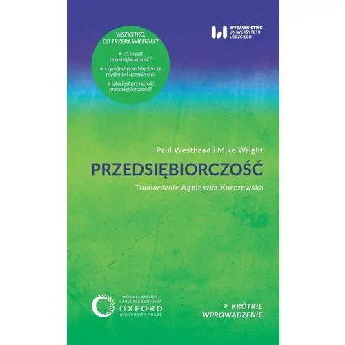 Przedsiębiorczość. Krótkie Wprowadzenie